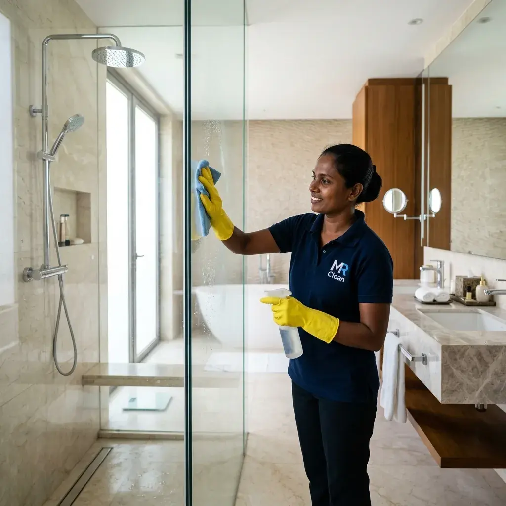 Spotless clean bathroom